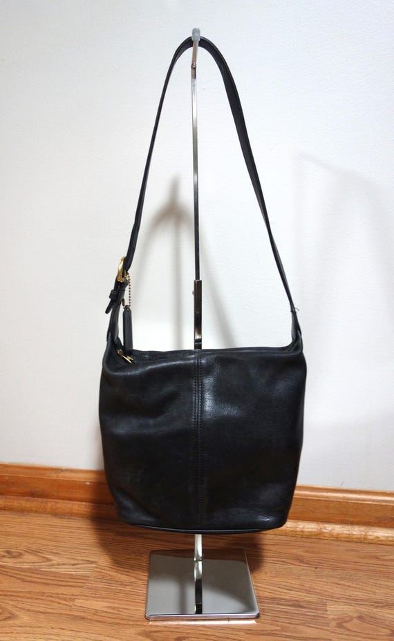 COACH Soho 4148 Original Glove Tanned Cowhide Black Leather Shoulder Bag Etsy