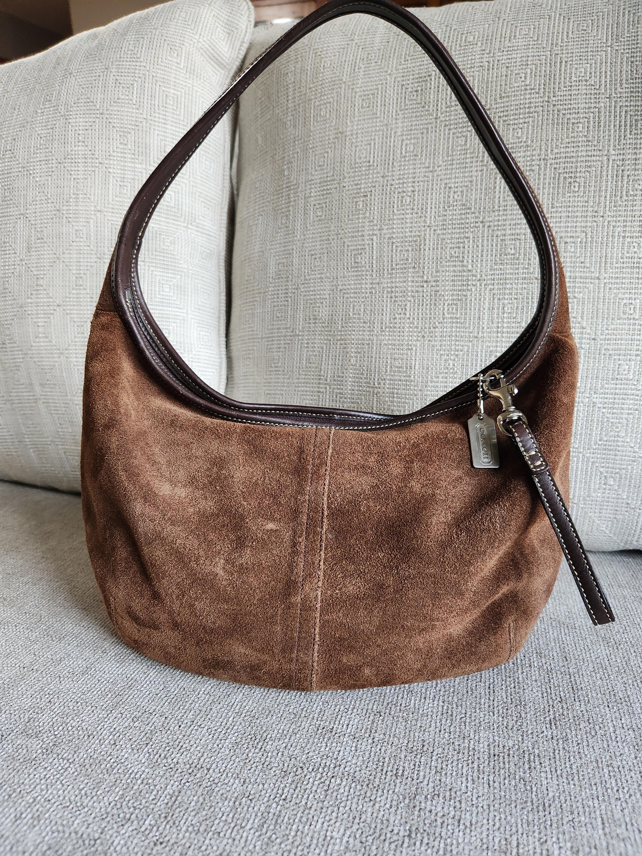 Coach Brown Suede 9220 Ergo Shoulder Bag Hobo Purse Vintage Y2K - Etsy