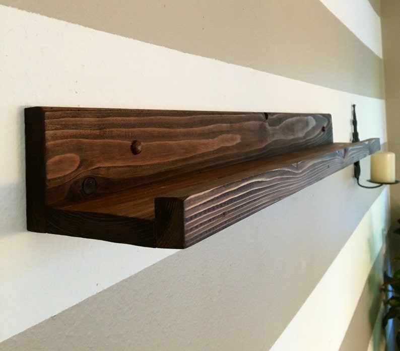 Reclaimed Cedar Wood Ledge Shelf Etsy