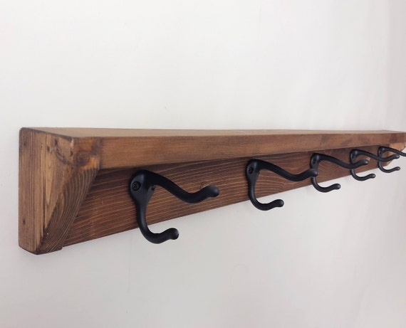 Five Hook Towel Rack Coat With Shelf Wall - Wall Mounted Coat Racks Australia Five Hook Towel Rack Coat With Shelf Wall - Wall Mounted Coat Racks Australia