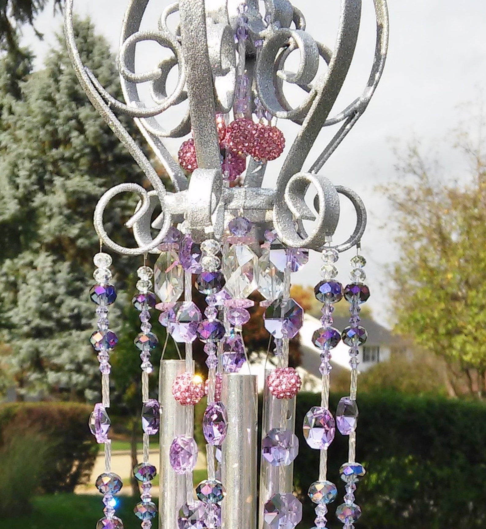 RESERVED for Jamie Beaded wind chime / Suncatcher unique Etsy