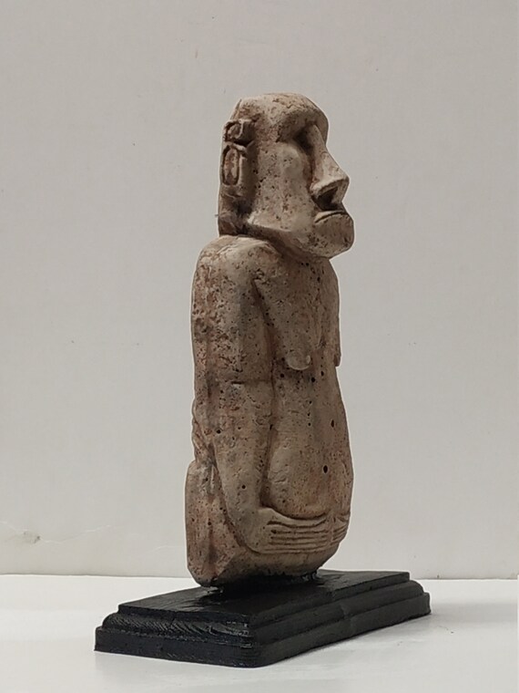 Easter Island Moai Sculpture By Artist Ting Hua Liu India Easter Island Moai Sculpture By Artist, Moai Garden Statues Australian Open