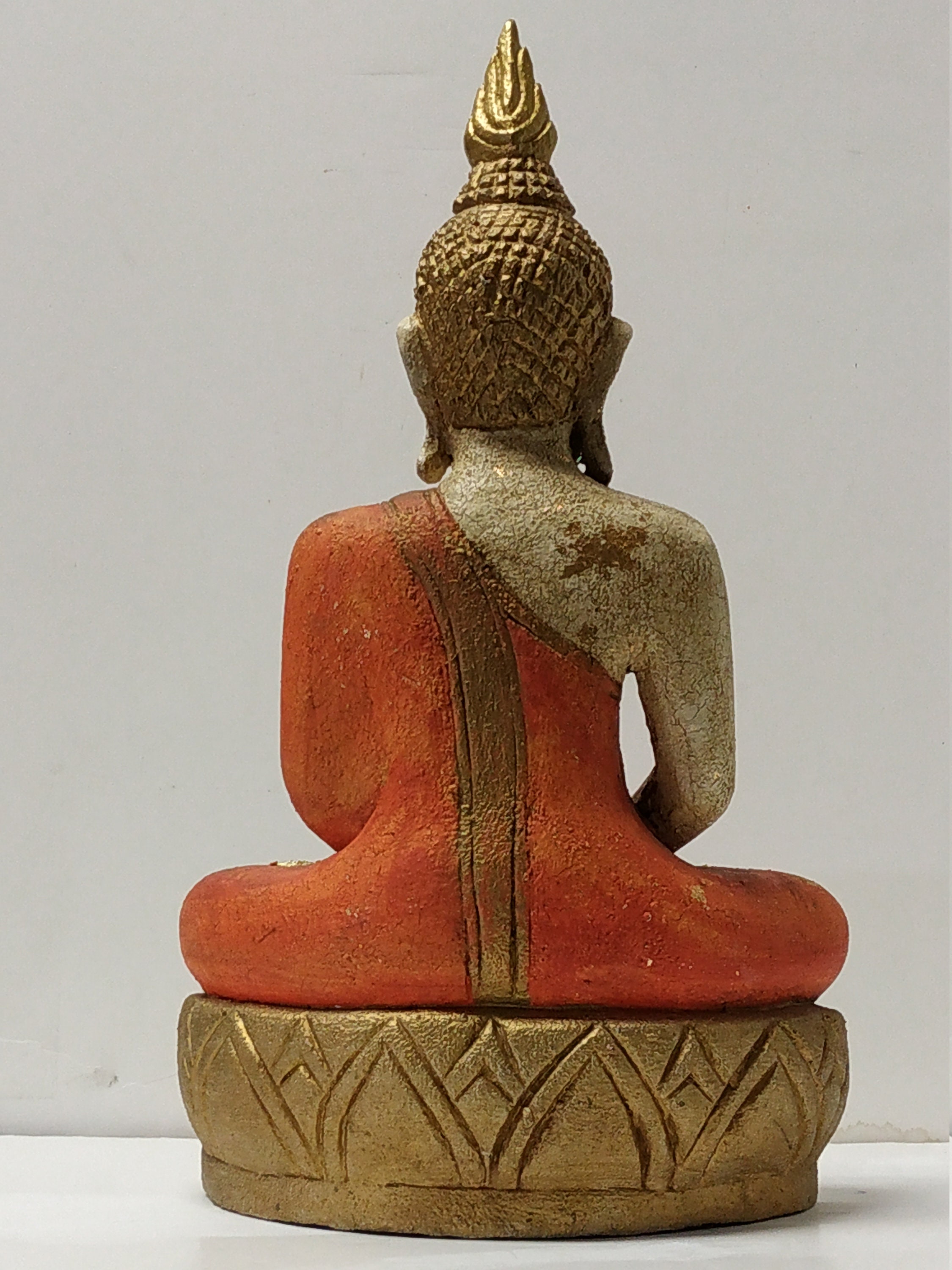 タイ仏教 木造仏像 高さ66cm アンティーク ヴィンテージの美しい非常に