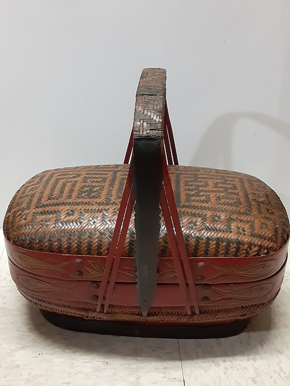 antique chinese basket/アンティークチャイニーズバスケット Vintage Antique Chinese Basket,16
