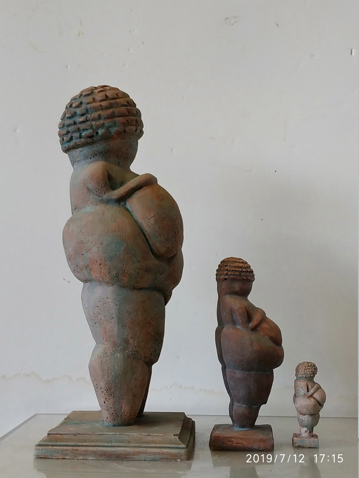 Very Large Venus of Willendorf Statues Set by Artist THL ,13x4.5 Etsy