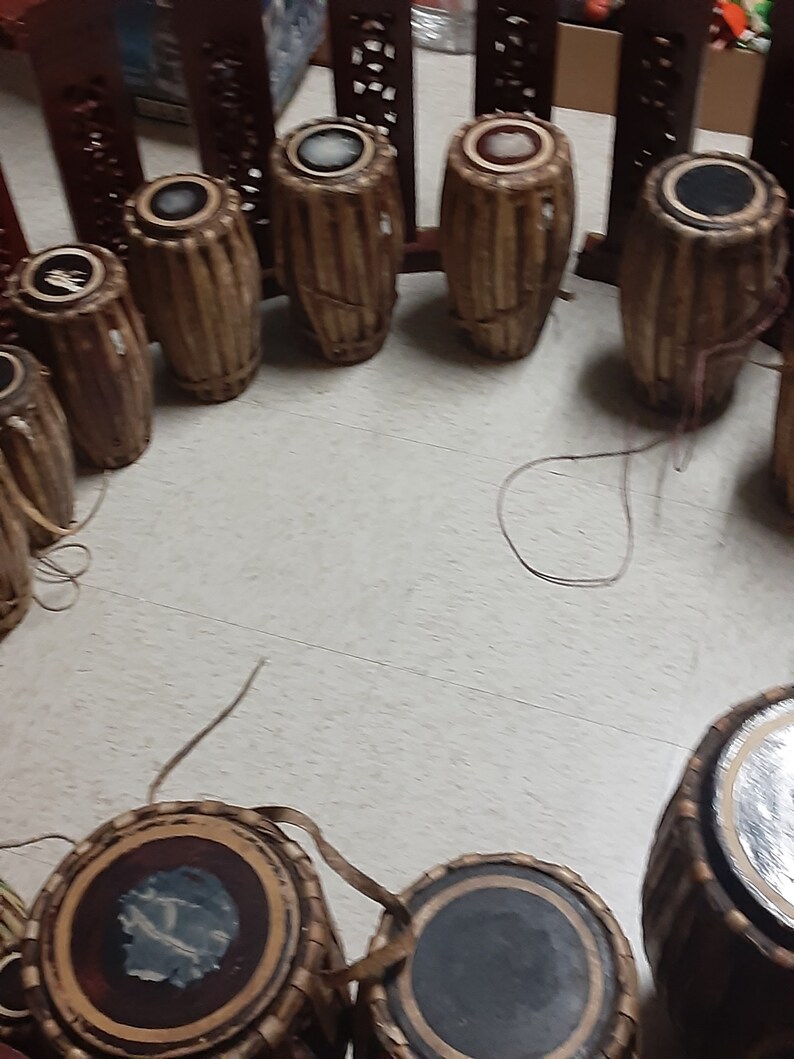 Antique Burma Burmese Orchestra Hsain Wain Royal Court Drum Percussion ...