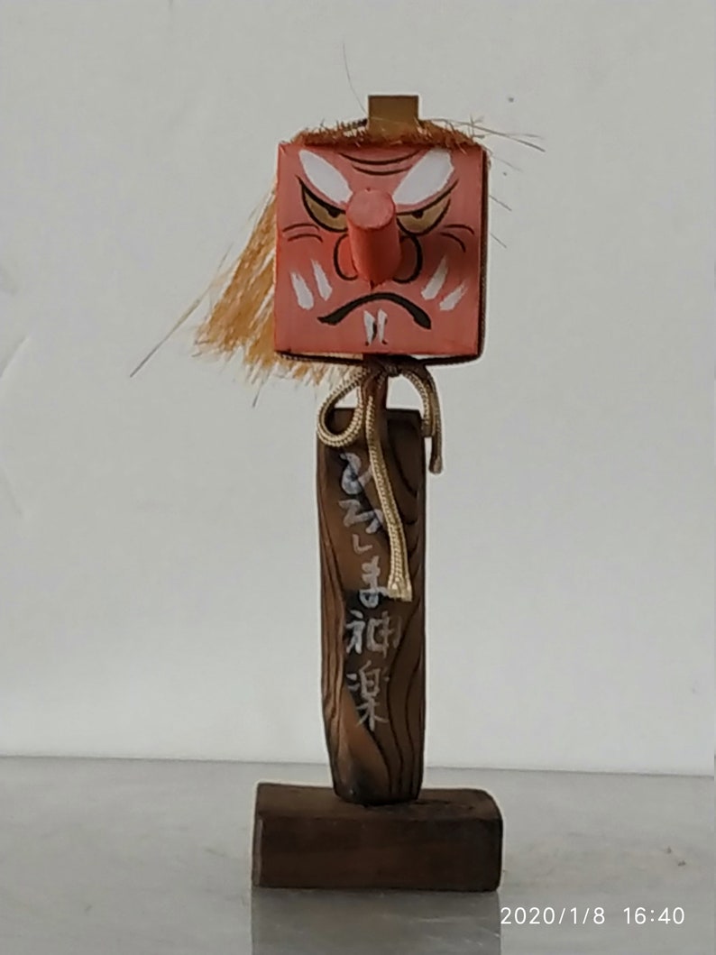 Vintage Japanese Tengu Magic Fetish,6x1.75,Collector