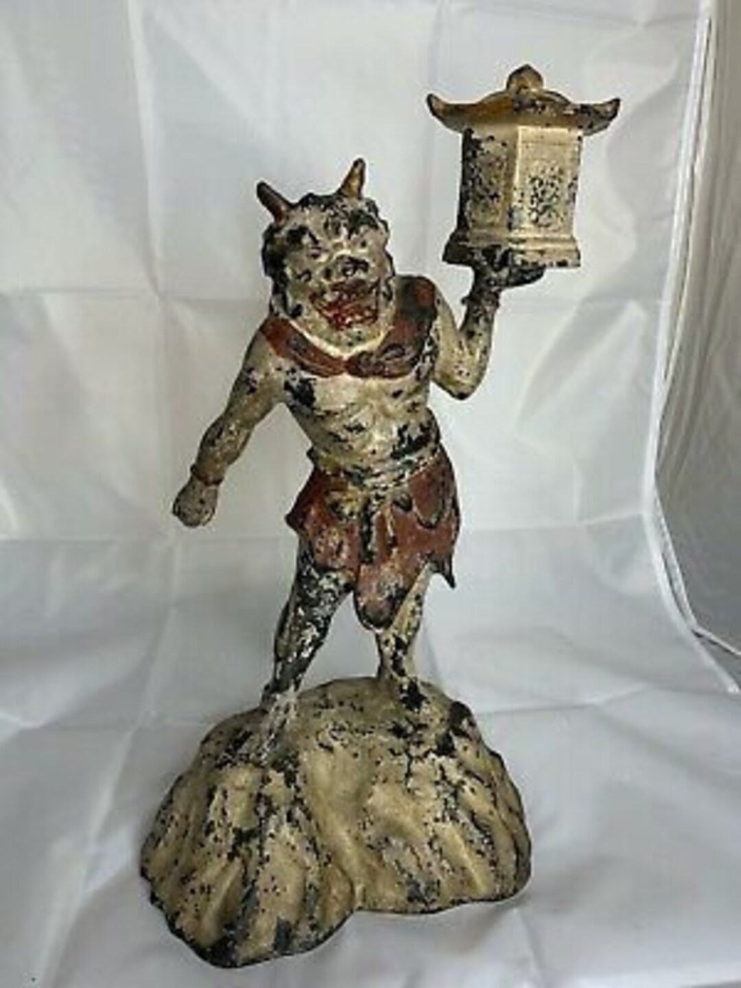 Vintage Rare Japanese Shukongoijin Protector of Buddhism