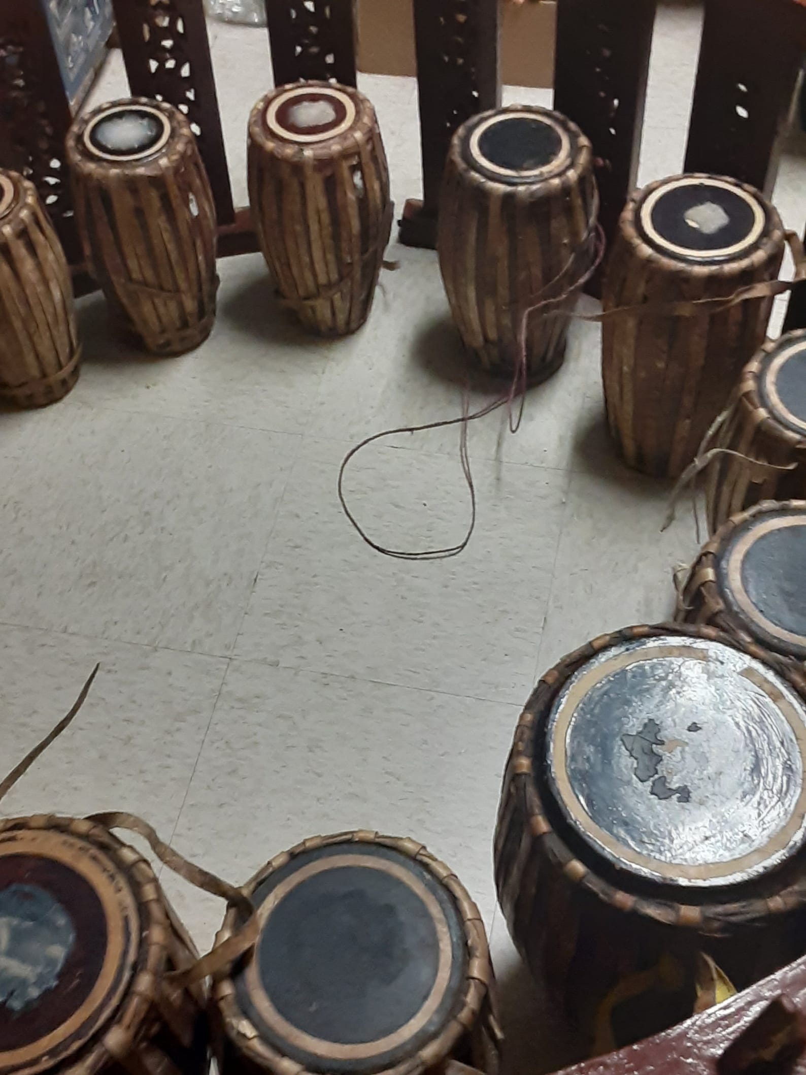 Antique Burma Burmese Orchestra Hsain Wain Royal Court Drum Percussion ...