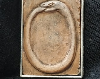 Ouroboros Snake Circle oOf Completion Pendant,2&quot;x1&quot;,Magical