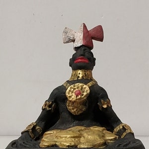 Voodoo King Shango Chango Altar Statue,6&quot;x4.5&quot;x4&quot;,Santeria The Religion