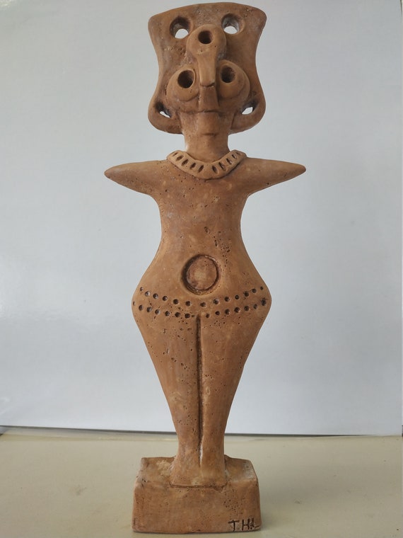 Asherah Astarte Goddess Of Near Middle East Statue by T.H.L,9/"x4/",Collector