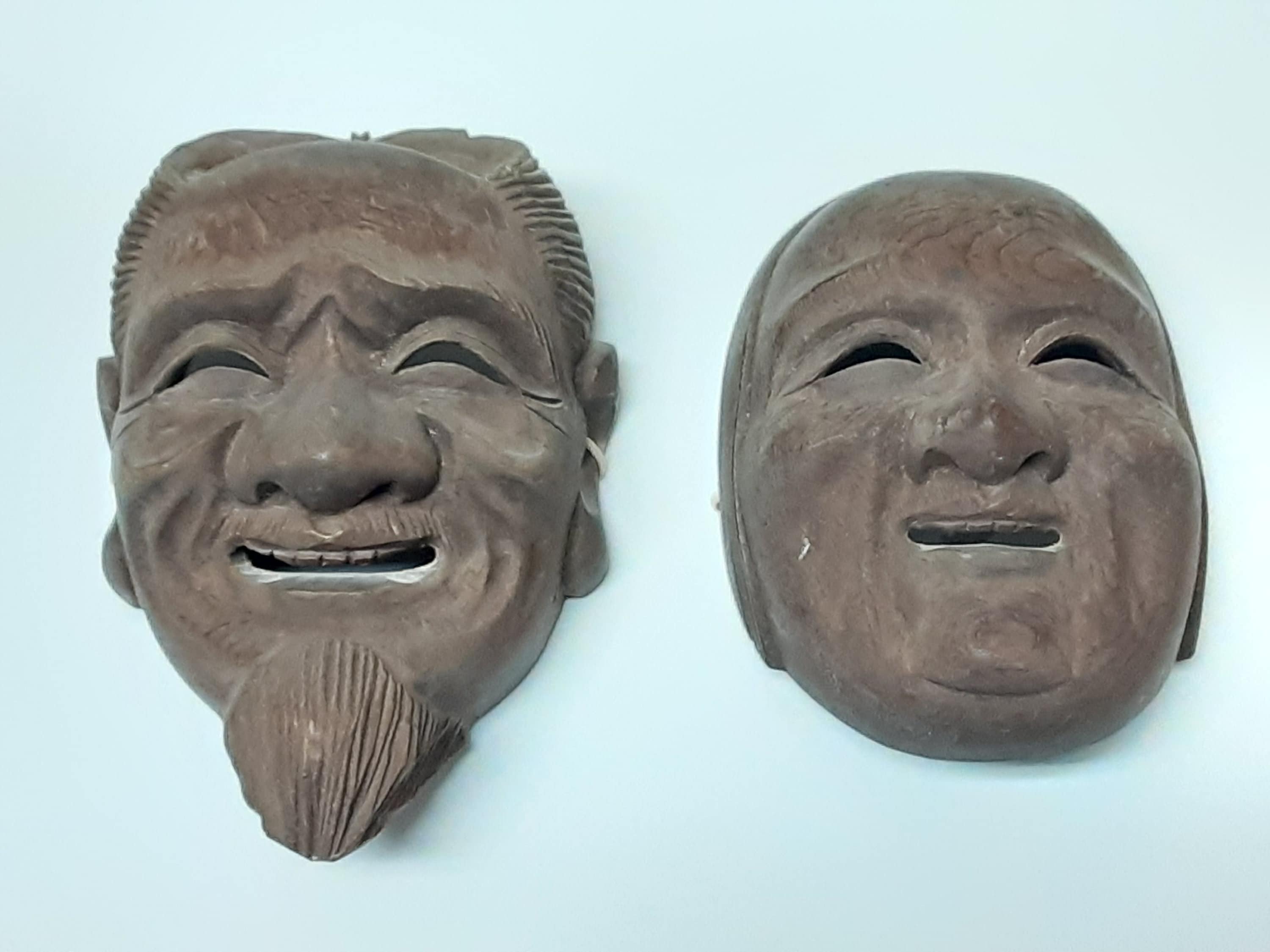 Quality Japanese Old Man and Woman Wood