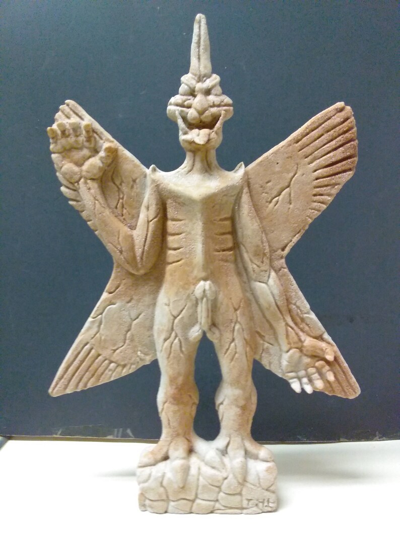Pazuzu Demon Statue Replica by Artist Ting Hua Liu,11x7.5,collector Etsy