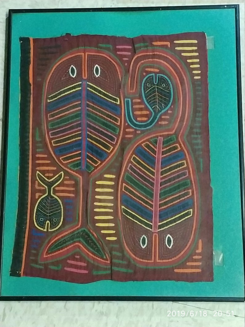 3 Vintage Panama Molas,20x16,collector Pieces Etsy