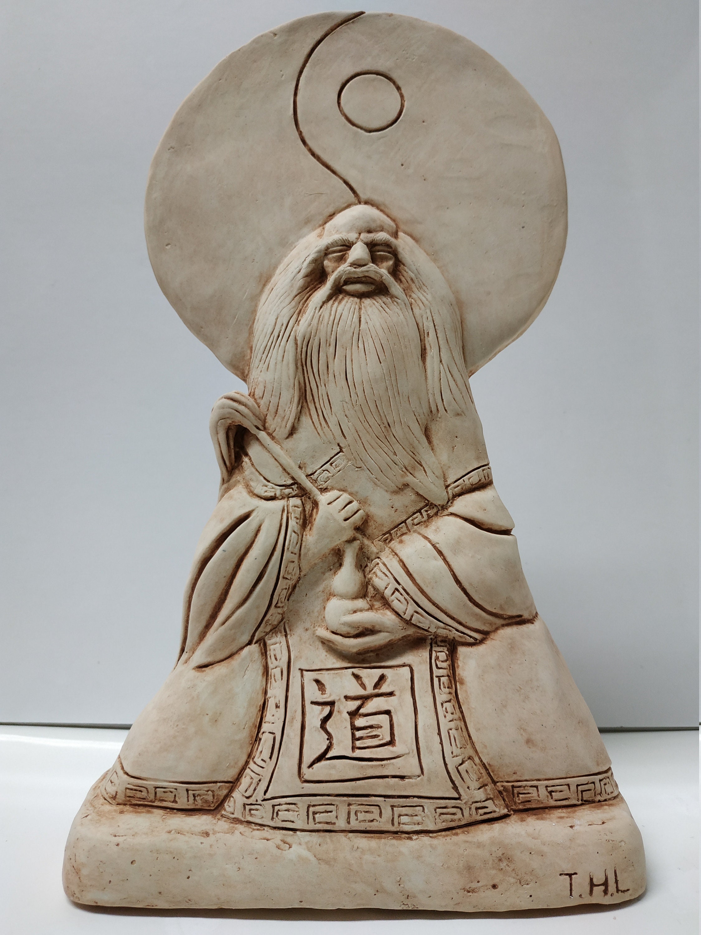 Lao Tzu Daoism Taoism Yin Yang Statue by Artist Ting Etsy