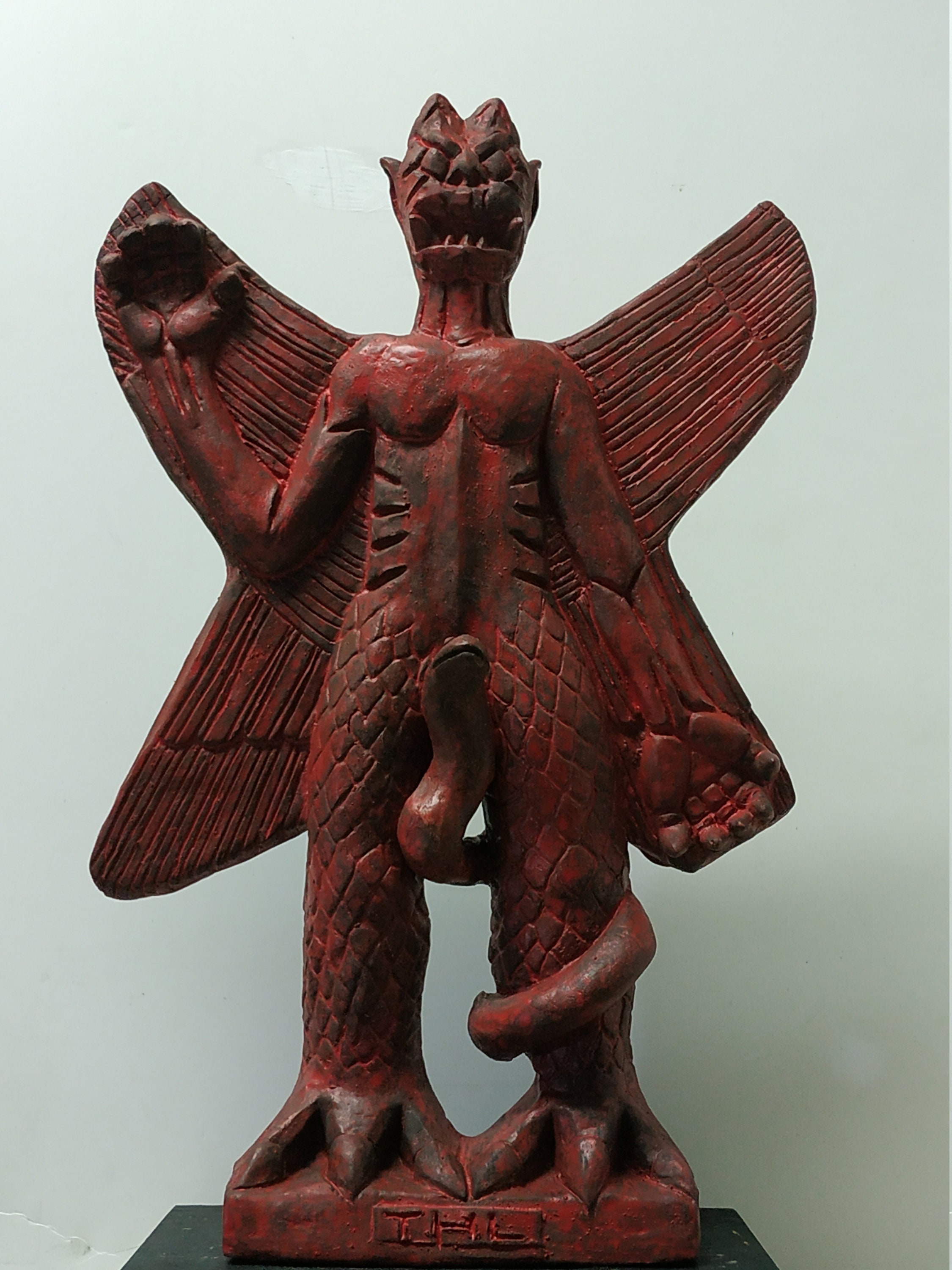Original Large Pazuzu Demon Statue by Artist 