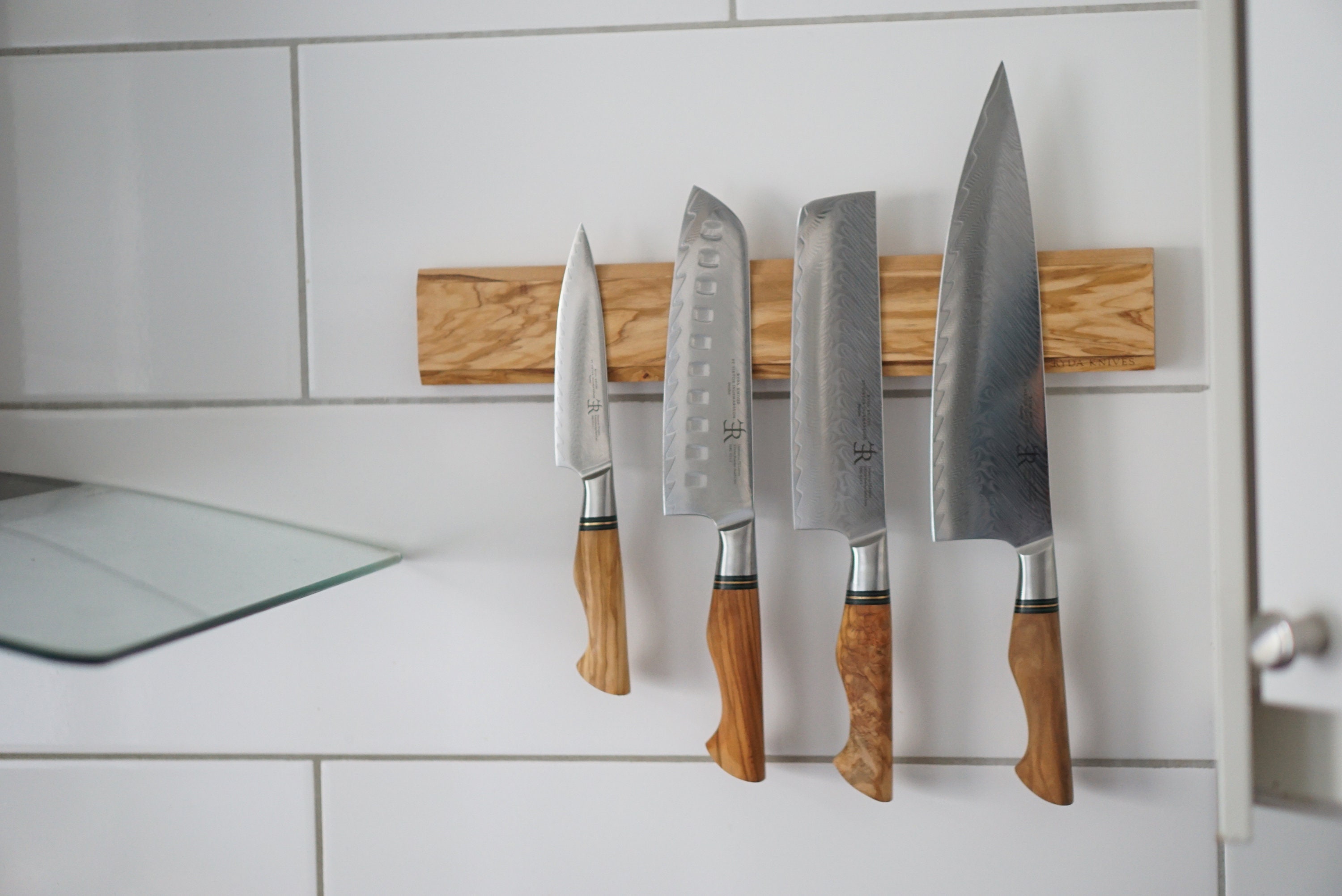 Wooden Magnetic Knife Holder, Wall Mounted Magnetic Knife Rack, Magnetic  Knife Holder, Wooden Holder for Knives and Utensils 