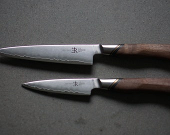 Allzweck- und Parringmesser Ryda Knives A-30 Damaszener Serie