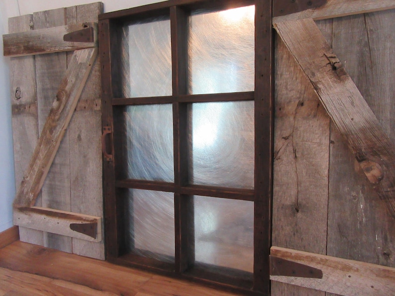 Window Frame Mirror Magnet Board Headboard Photo With Shutters Fixer Upper Farm House Decor