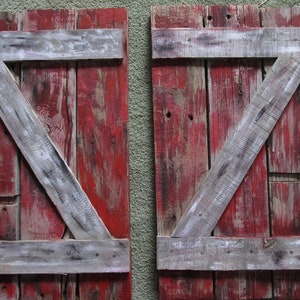 Barn style shutters