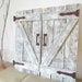 Rustic shutter barn doors 