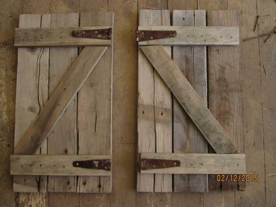 Rustic Shutter hinge decor barn wood shutter Etsy