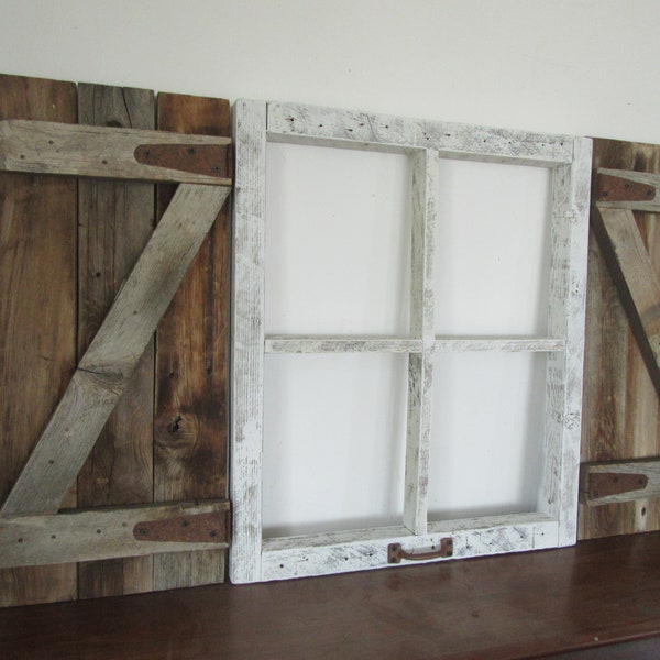 Farmhouse window and shutters