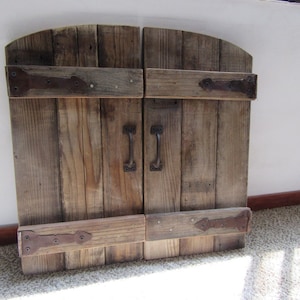 Rustic barnwood doors