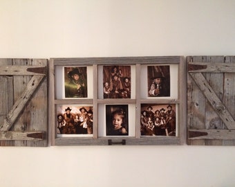 Rustic window frame like picture box 6 pane