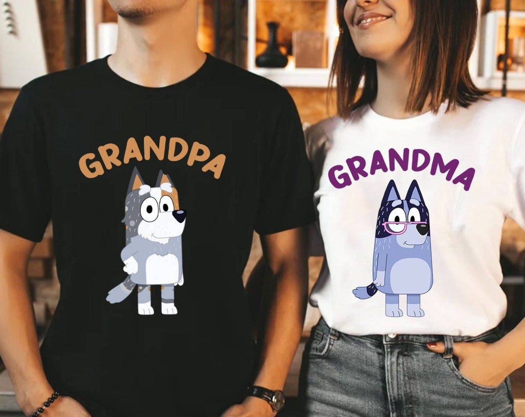 Grandpa Bluey Shirt Grandma Bluey Shirt Bluey Family Shirt Etsy