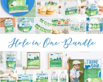 Hole In One Birthday Decor: Golf Party Pack (Digital Download)