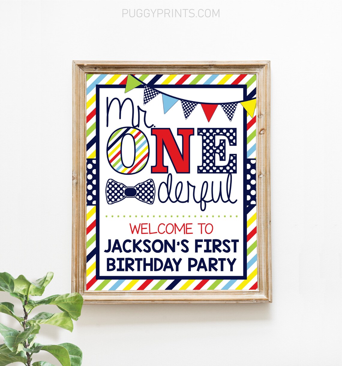 Mr. Onederful Party Sign Mr. Onederful Welcome Sign Boy - Etsy