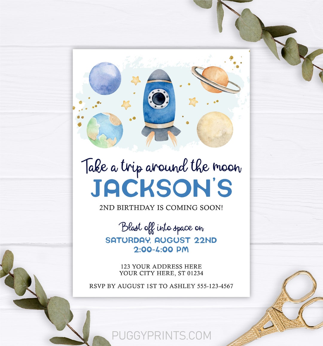 Editable Outer Space Birthday Invitation Template Galaxy Etsy Editable Outer Space Birthday Invitation Template Galaxy Etsy