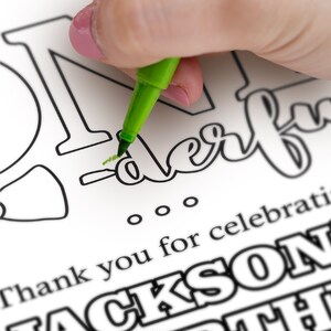 Mr. Onederful Birthday Coloring Page, Editable Mr ONE Derful Coloring ...