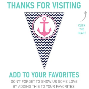 Nautical Happy Birthday Banner Printable Nautical Banner - Etsy