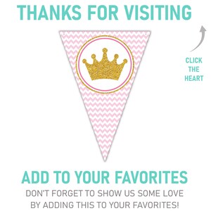 Princess Happy Birthday Banner Printable Princess Banner - Etsy
