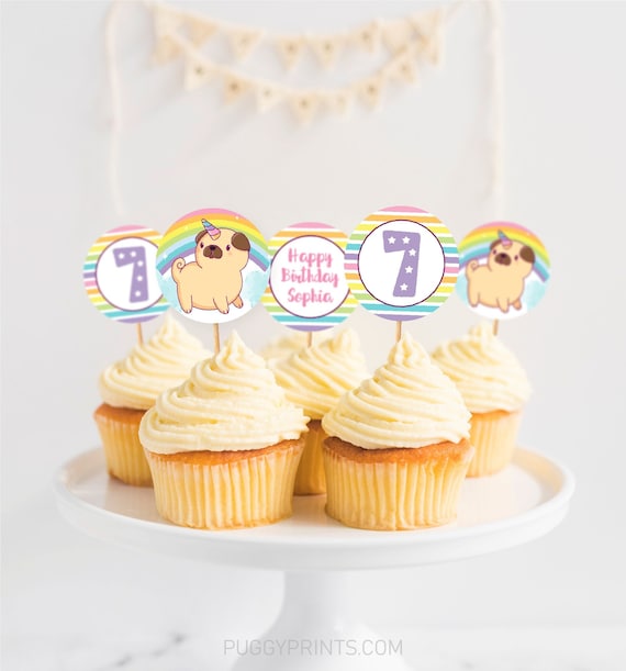 Pug unicorn store cake