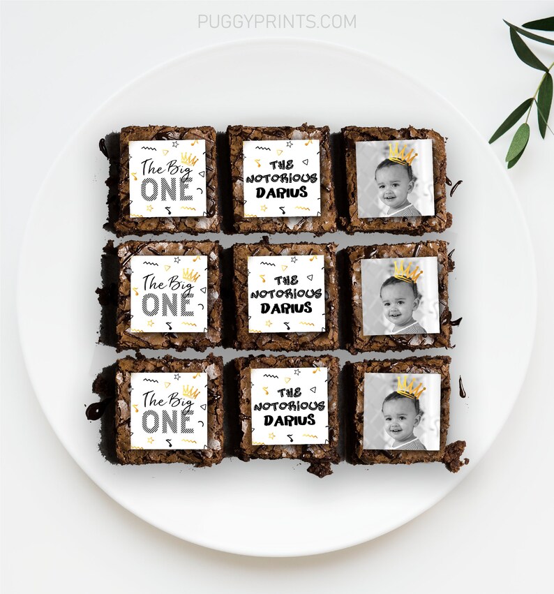 Notorious One Birthday Cupcake Toppers Editable the Big One Etsy