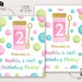 Bubble Birthday Party Decorations Bundle Editable Template - Etsy