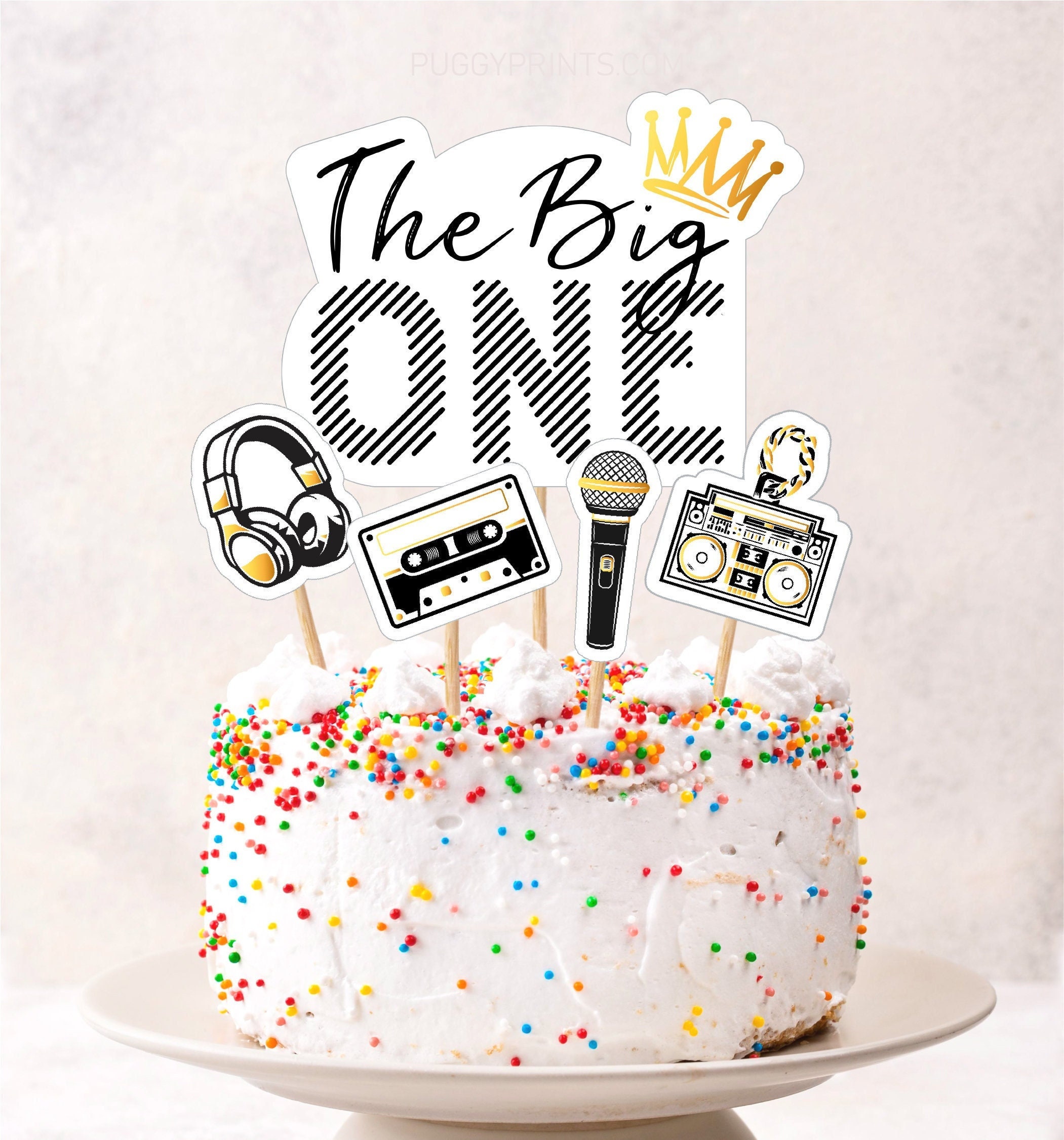 The Big One Cake Topper 