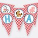 Farm Happy Birthday Banner, Printable Farm Birthday Party Banner ...