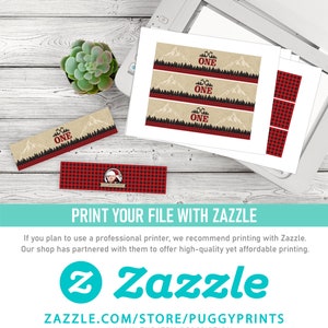 Lumberjack Birthday Water Bottle Labels Editable Template Online Instant Download - Etsy