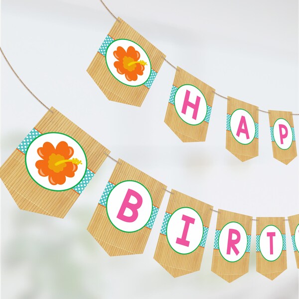 Luau Happy Birthday - Etsy