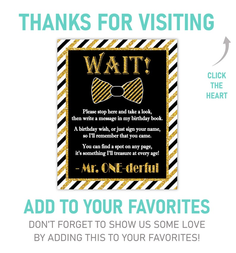 Mr. Onederful Guest Book Sign Printable Mr One-derful - Etsy