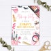 Makeup Birthday Party Invitation, Editable Spa Party Invitation ...