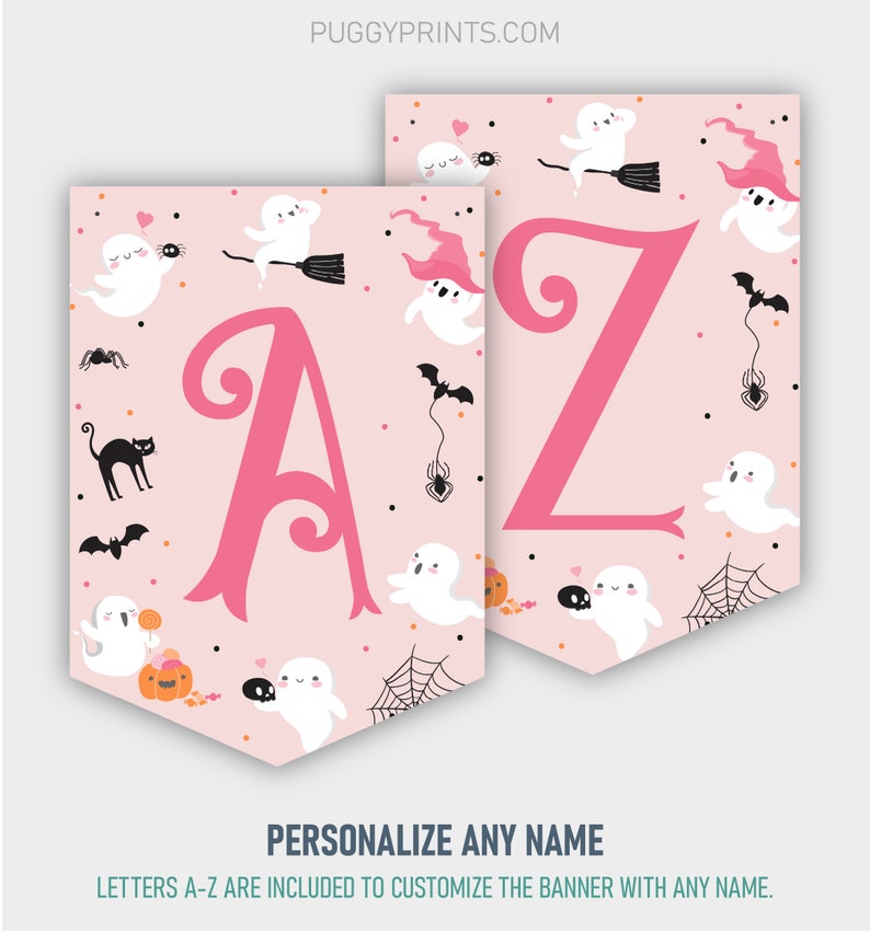 Halloween Happy Birthday Banner Printable Halloween Banner - Etsy