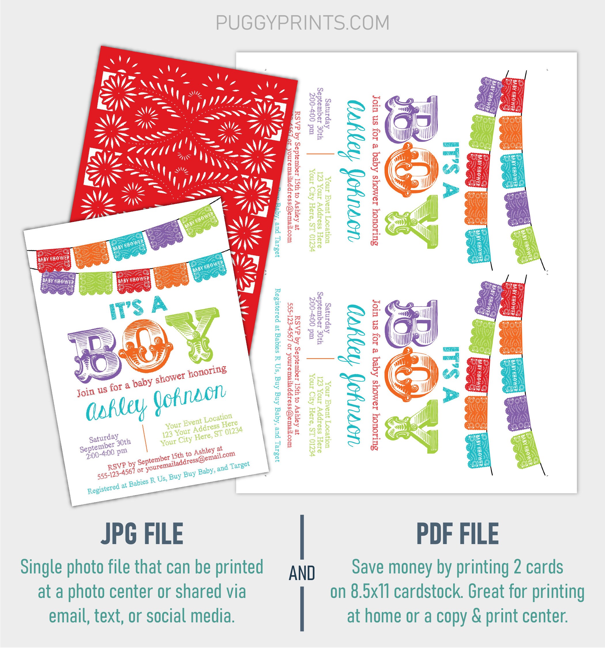 Fiesta Baby Shower Invitation Editable Fiesta Invitation Etsy