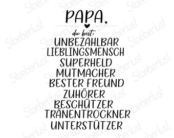 Papá invaluable: calcomanía para frotar, papel de aluminio para velas o impresión A4. Hazlo tú mismo para el Día del Padre, decoración, regalo de Pascua, 2 tamaños para elegir.