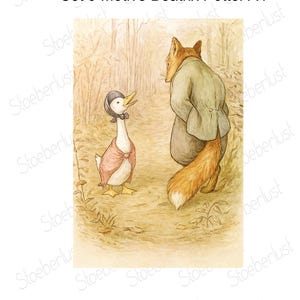9 x Beatrix Potter Motifs- Set A4– Rub-On Stickers, Waterslide Decals, Transfer Foils & More